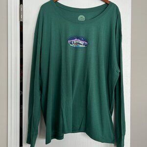 Green Life is Good long-sleeve shirt, size XXL